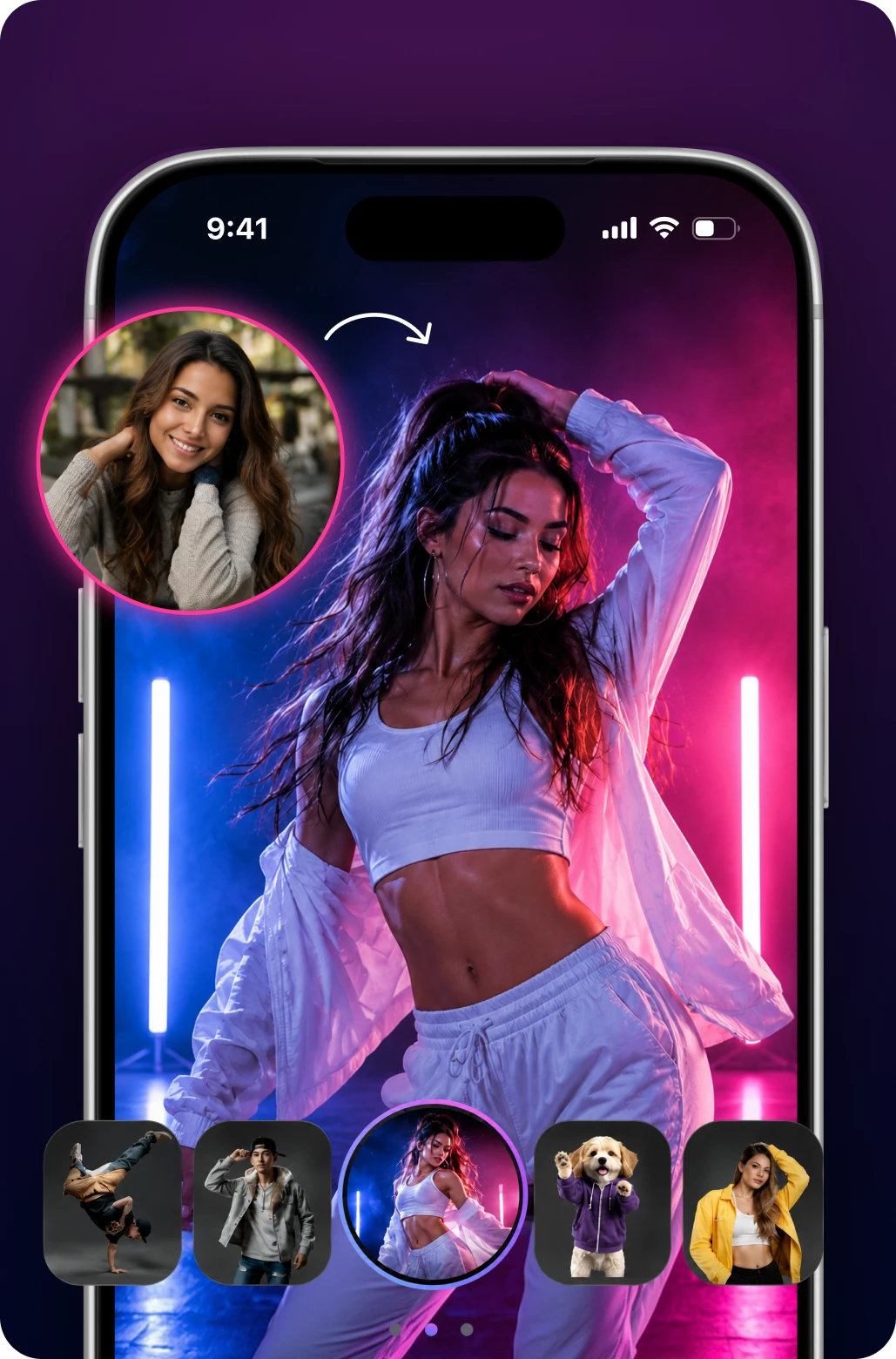Swai AI Dance app
