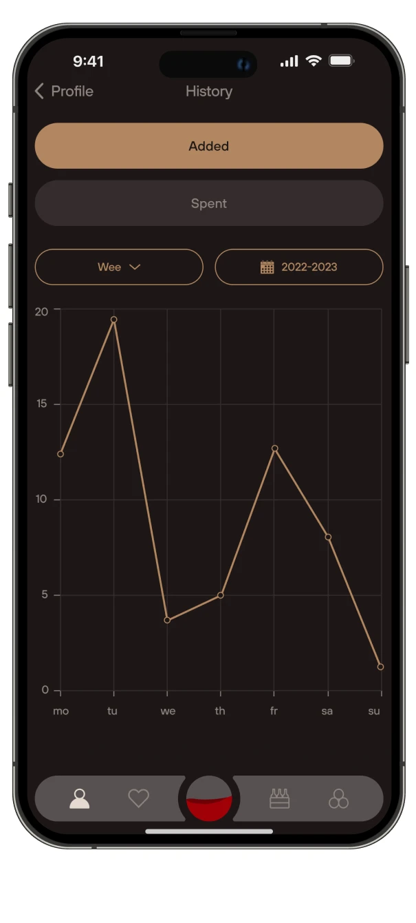 Vinsby app screen