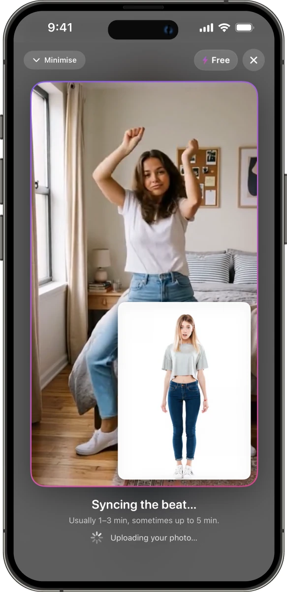 Swai AI Dance app screen
